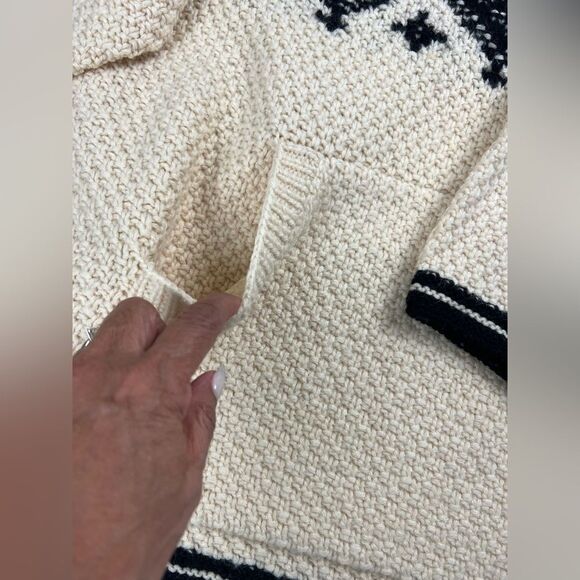 Vintage Lauren Ralph Lauren 100% Wool 1/4 Zip Pullover Sweater - Picture 4 of 10